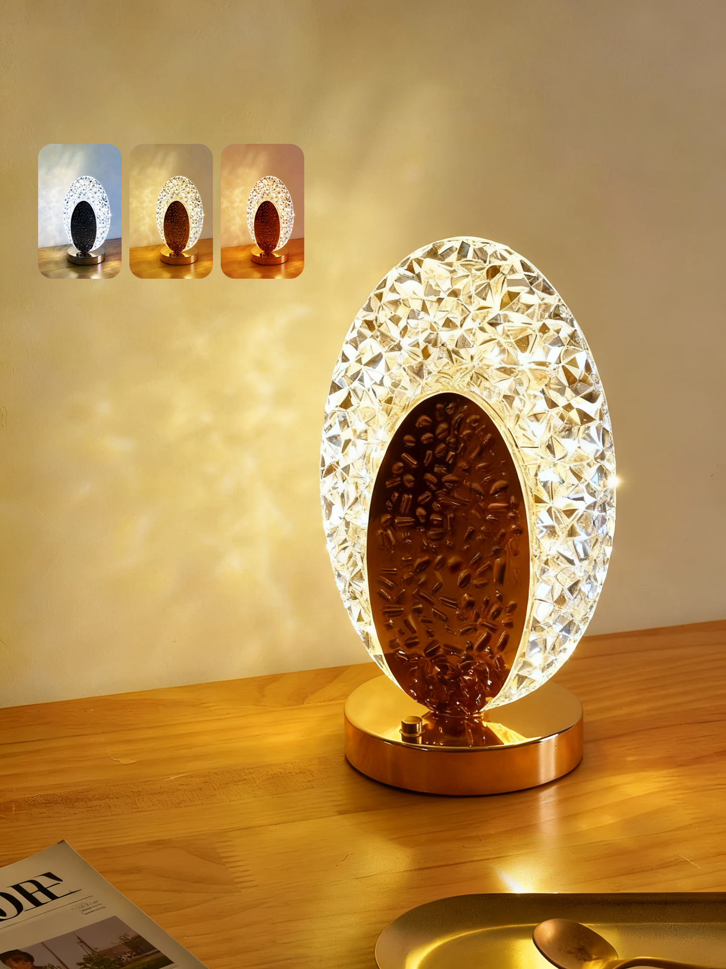 🎅Weihnachtsverkauf 50 % Rabatt!🎄Über 50.000 verkauft!🎁✨Wiederaufladbare Luxuriöse Kristall-LED-Nachtlampe