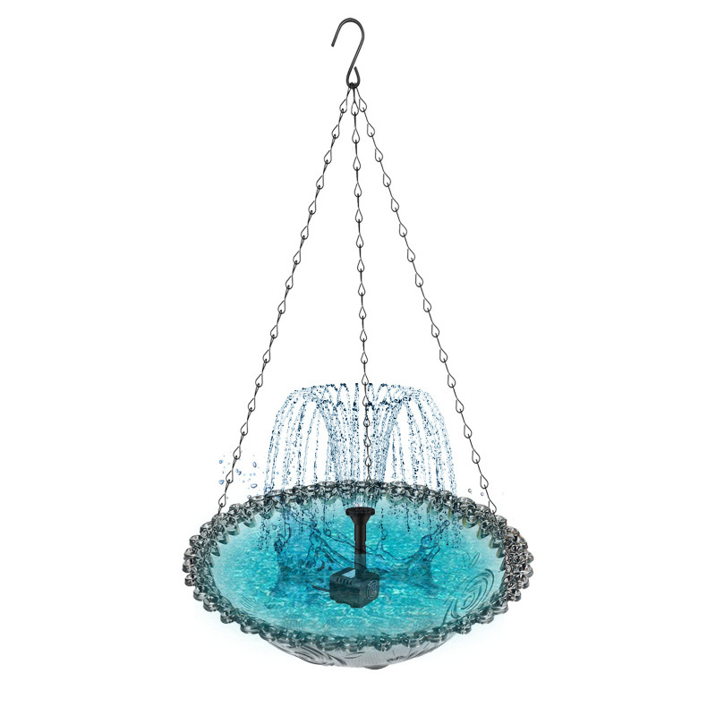 🐦 50% RABATT! ⛲ Hängender Springbrunnen für Den Außenbereich mit Vogelbad & Futterstelle – Dekorativ, Beruhigendes Wasserspiel & Perfekt Für Den Garten 🏡