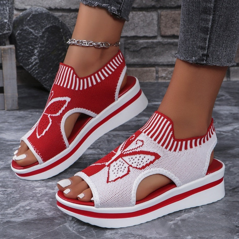 ⏰ 50 % RABATT – Nur für kurze Zeit 👡 Damen Plateau-Sandalen mit Offener Zehenpartie ☀️ Bequem, Luftig & Ideal für Alltag, Urlaub und Strand