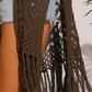 ⏰️Letzter Tag für kostenlosen Versand⌛️😍  Damen Oversize-Häkelcardigan mit Fransen – Leichter Boho-Kimono für Frühling & Sommer 🌸