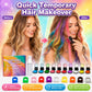 🔥Letzter Tag 50% Rabatt🌈12-Farben-Set mit temporärer Haarkreide und Applikator