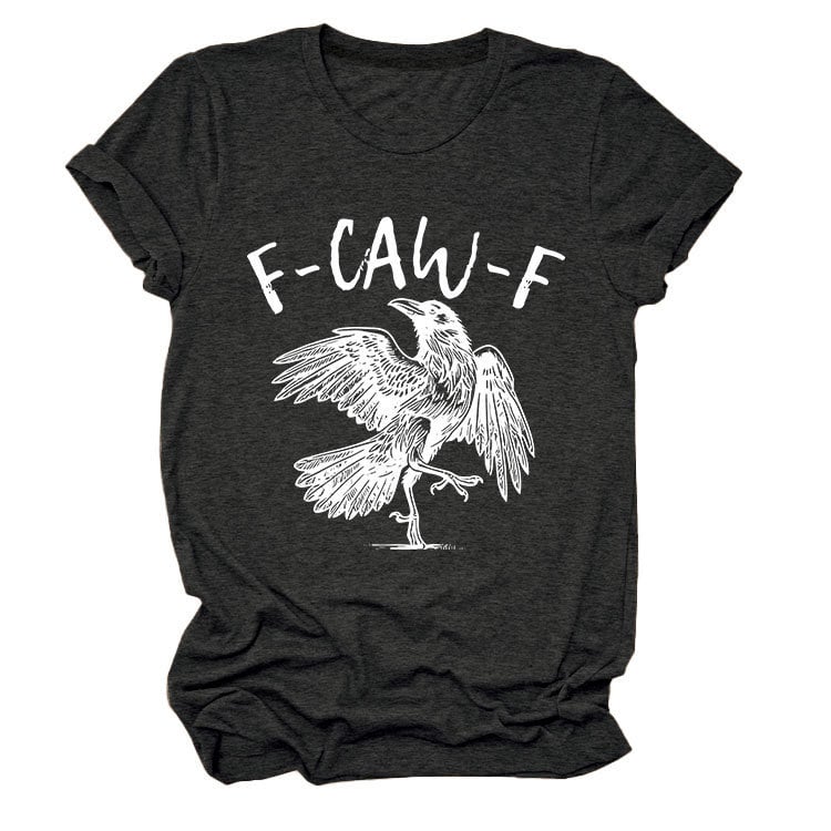 ✨Überraschungspreis: Nur €13,99✨Humorvolles T-Shirt mit Krähen-Grafik – Sagen Sie es mit einem "Caw"!