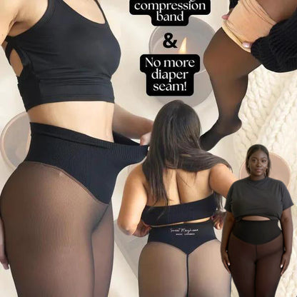 ❄️Neujahrsverkauf 60% Rabatt!⚡50K+ verkauft!❄️Fleece-Leggings mit nahtloser Formgebung✨Bleiben Sie warm. Sehen Sie gut aus💕