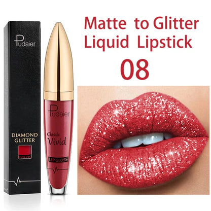 🔥Weihnachtsverkauf 49% Rabatt - Diamond Glänzender Wasserfester Lipgloss🎁Kaufen 3 Bezahlen 2