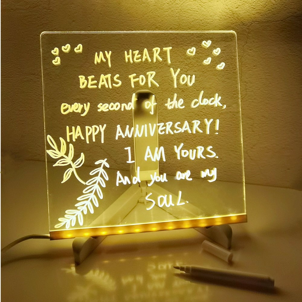 🎅Weihnachtsangebot 49% Rabatt🎨LED-Notiztafel🎁Kaufen 1, erhalten 7 Farbstifte gratis dazu