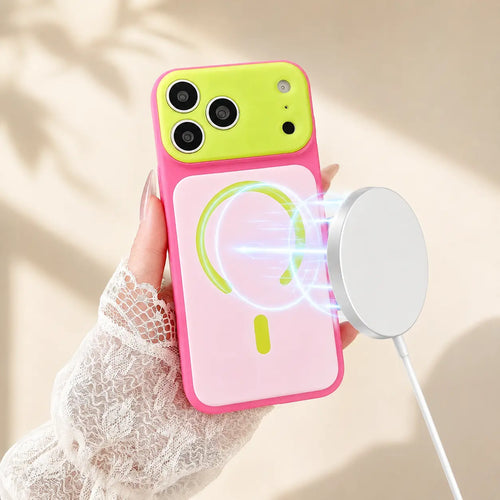 ❄️Sommerfrische 50 % Rabatt!📱Trendy iPhone-Hülle, jetzt im Angebot | Dopamine Color Block MagSafe-Hülle – Extraschlank, matt, hartes PC-Case für das iPhone 17 Pro Max