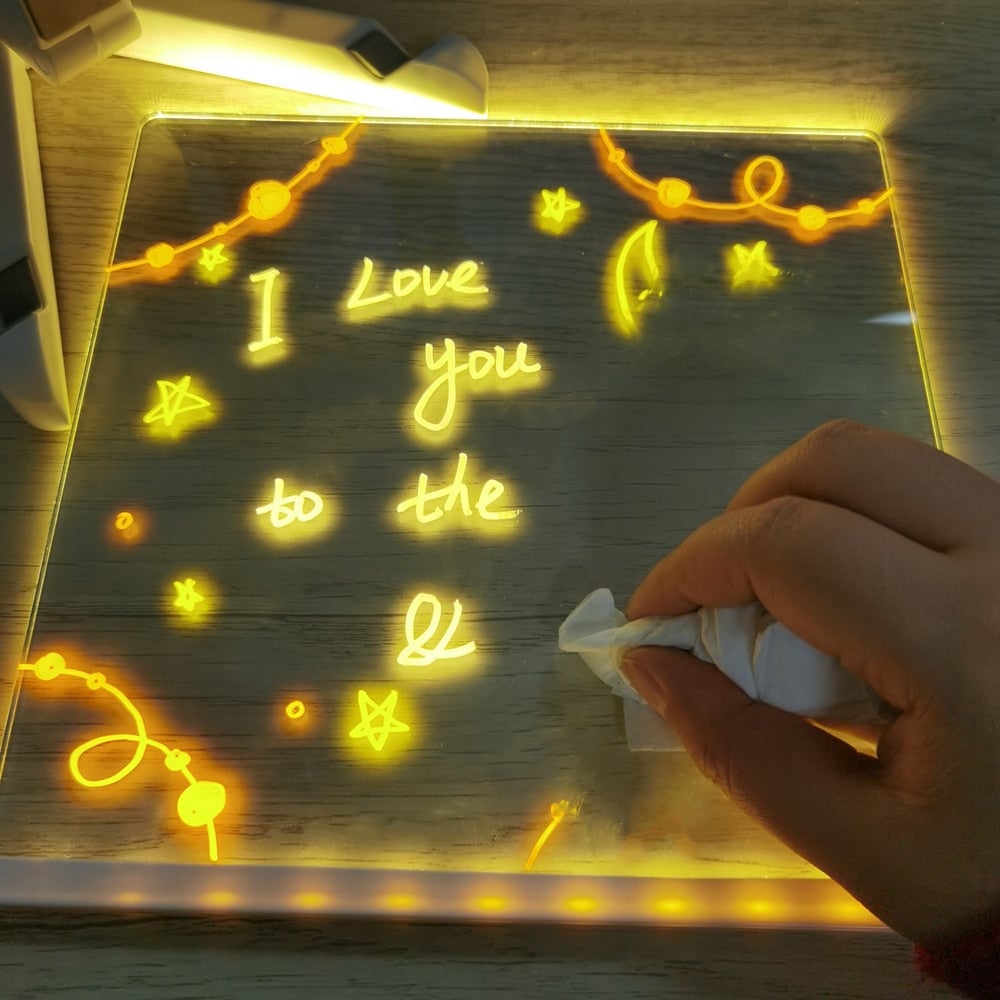 🎅Weihnachtsangebot 49% Rabatt🎨LED-Notiztafel🎁Kaufen 1, erhalten 7 Farbstifte gratis dazu