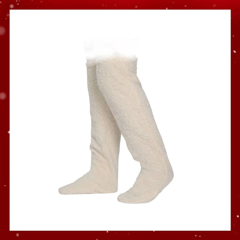 ⚡Blitzverkauf🏆#1 Bestseller⏰💕Samtige Fleece-Kniestrümpfe für Weihnachten❄️🎅