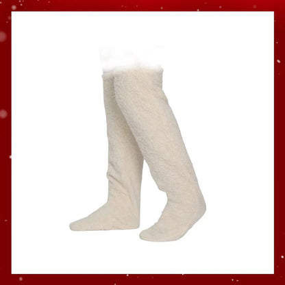 ⚡Blitzverkauf🏆#1 Bestseller⏰💕Samtige Fleece-Kniestrümpfe für Weihnachten❄️🎅