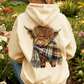 🎄🎅Weihnachtsverkauf 50% Rabatt!!🎁Niedlicher Hochlandrind Fleece-gefütterter Kapuzenpullover🦬