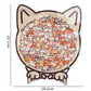 🎅Weihnachtsverkauf 50% Rabatt🐱135-Stk. Morandi-farbiges Katzenpuzzle aus Holz🎁