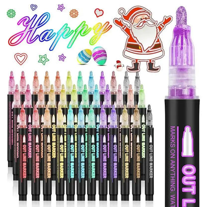 🎅Weihnachtssonderangebote €10.99!!⚡50K+ verkauft!🎁Farbige Lightstick Graffiti Textmarker-Stifte
