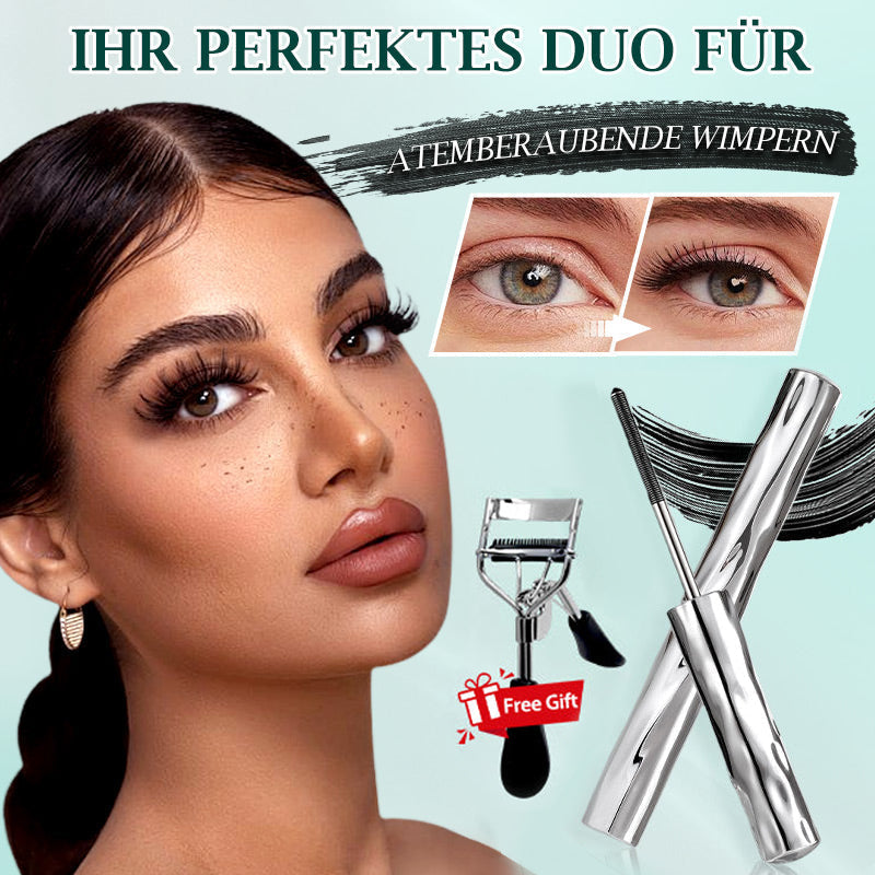 ✨Letzter Tag – Kaufe 1 bekomme 1 gratis⏰Ultimative wasserfeste & schweißfeste Mascara für Länge und Schwung💦