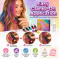 🔥Letzter Tag 50% Rabatt🌈12-Farben-Set mit temporärer Haarkreide und Applikator