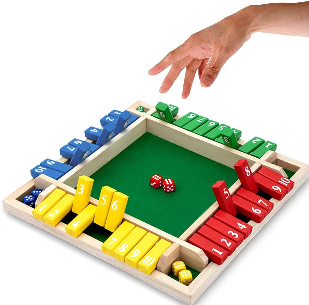 🎅Weihnachtsangebot 50% Rabatt🔥LUSTIGE FAMILIENSPIELE - Shut-The-Box Brettspiel🎲