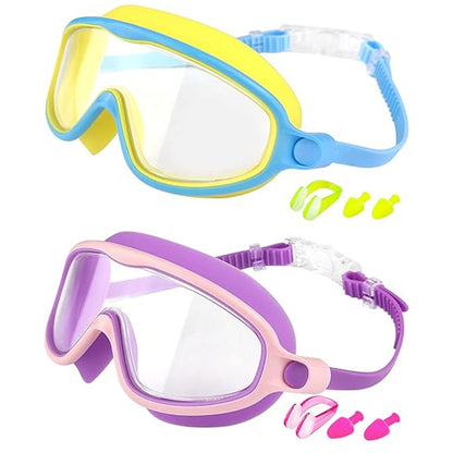 🔥LIMITED SALE 50% OFF!!🏆#1 Bestselling🏊‍♀️HD children's large frame waterproof and anti-fog swimming goggles