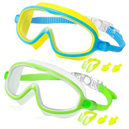 🔥LIMITED SALE 50% OFF!!🏆#1 Bestselling🏊‍♀️HD children's large frame waterproof and anti-fog swimming goggles