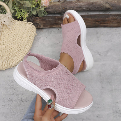 ⏳Hot Sale 70% OFF🎁Women’s Knit Platform Sandals
