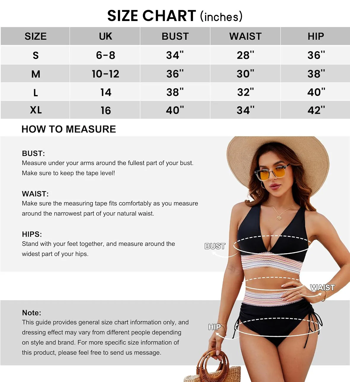 🔥Last Day Special Price £12.99!!💥👙High Waisted Tummy Control Colour Block Bikini Sets