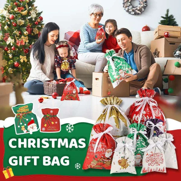 🎄Letzter Tag Spezialpreis: €9,99!!🎅Die beste Weihnachtsgeschenktasche der Welt mit Kordelzug🎁