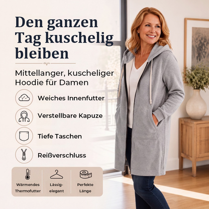 🥳Diese Woche Sonderpreis €18,99!!🔥Damen Freizeit-Fleece-Hoodies mit Reißverschluss