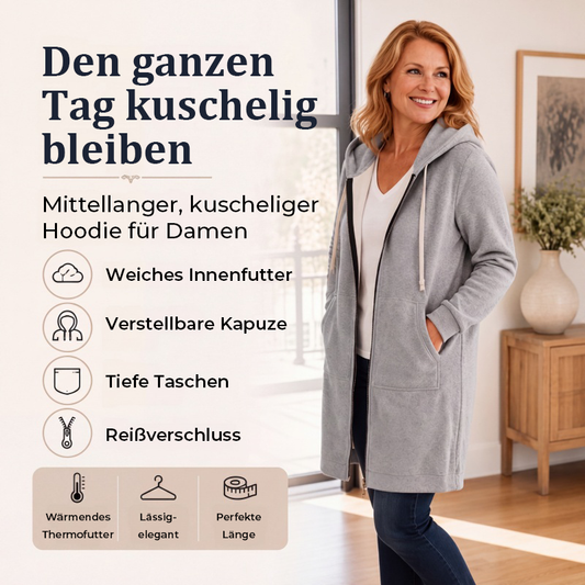 🥳Diese Woche Sonderpreis €18,99!!🔥Damen Freizeit-Fleece-Hoodies mit Reißverschluss