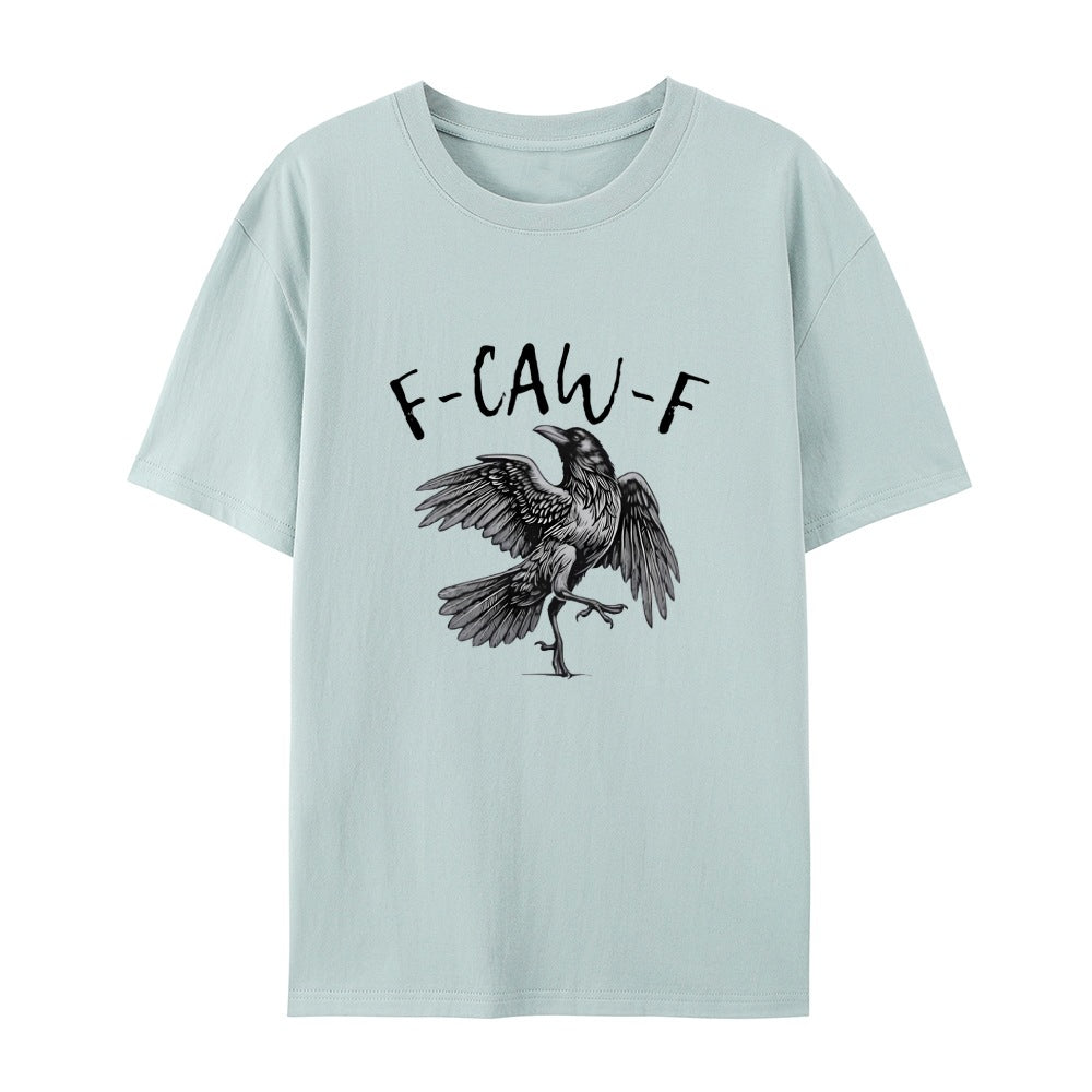 ✨Überraschungspreis: Nur €13,99✨Humorvolles T-Shirt mit Krähen-Grafik – Sagen Sie es mit einem "Caw"!