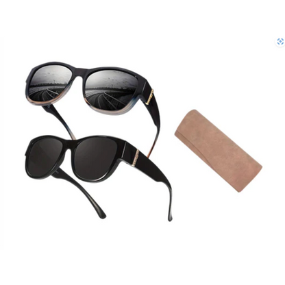 🕶️👓 55% KORTING! Brildragers opgelet: deze oversized zonnebril schuift over je eigen bril en je ziet eruit als een filmster – geen dure clip-on, geen geknipper met lenzen!