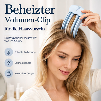 ⏳Letzter Tag nur €13,99!⏰💇Kabellos Beheizt Volumengebend Wurzel-Lift Clip, tragbar Reise Haar Styling Werkzeug für Flach Fein Haar