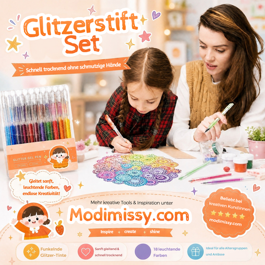 🔥Letzter Tag nur noch €8.99!!✨50K+ verkauft!🎁Glitzer-Gelstift-Set