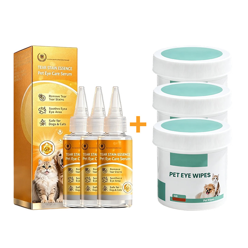 🐕2 KAUFEN, 1 GRATIS DAZU + 50 % RABATT! 🐱Sanfte Tropfen zur Entfernung von Augenflecken bei Haustieren