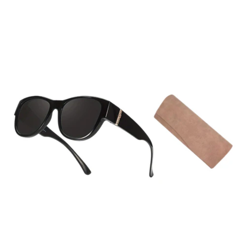 🕶️👓 55% KORTING! Brildragers opgelet: deze oversized zonnebril schuift over je eigen bril en je ziet eruit als een filmster – geen dure clip-on, geen geknipper met lenzen!