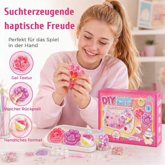 🐱50% Rabatt jetzt!🧊DIY-Brat-Eis-Squishy-Spielzeug-Set – Katzentatzen-Design, weich und kreativ – perfekt für sensorisches Spielen und Stressabbau bei Kindern✨