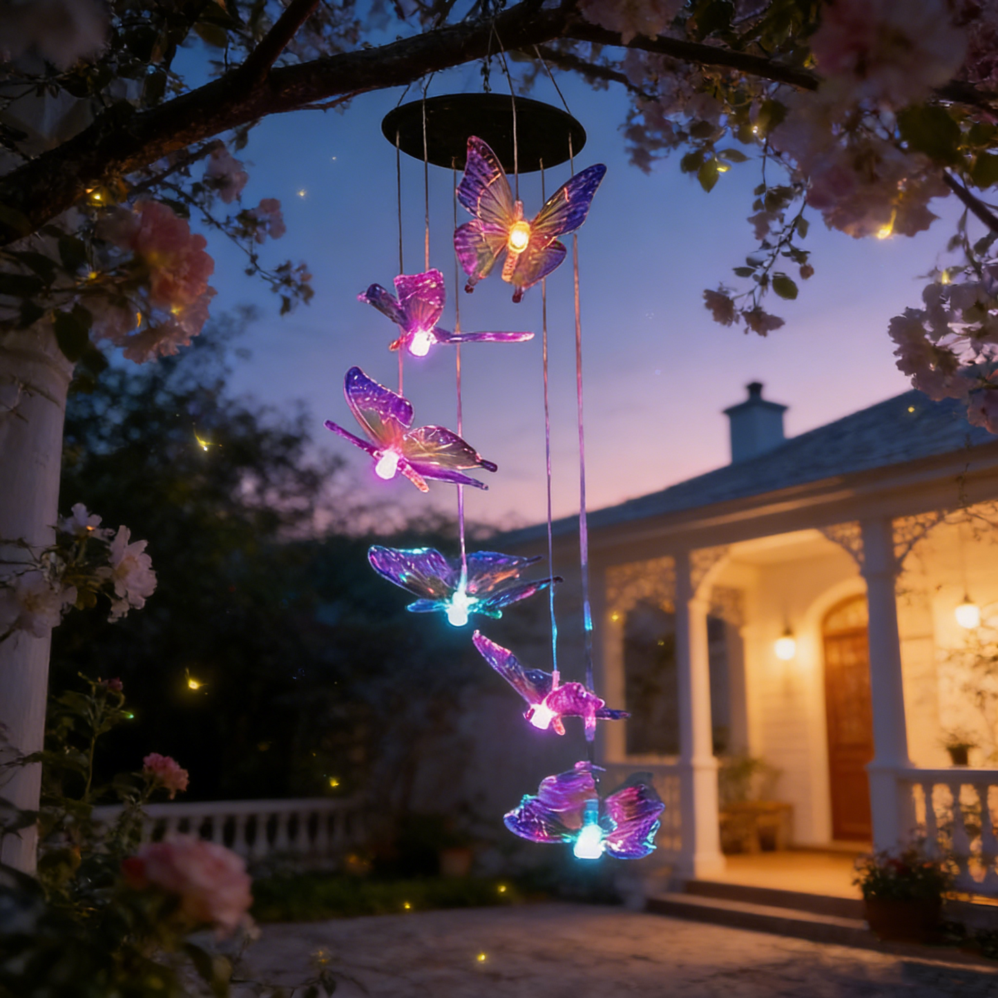 🔥Kostenloser Versand & 50 % Rabatt🔥🦋 Verschönern Sie Ihren Garten – ✨Kreative Solar-Windspiele mit Vogeldesign