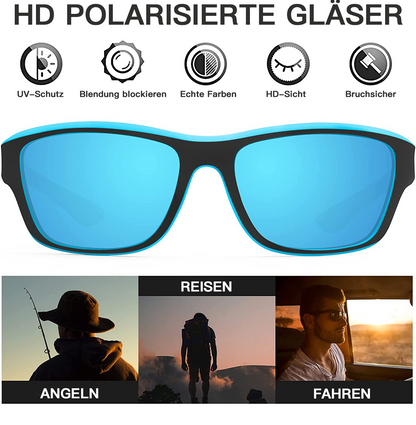 ⏰50% RABATT Noch 3 Tage⏰2025 Herren Outdoor-Sport-Sonnenbrille mit blendfreien, polarisierten Gläsern