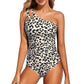 💖Letzter Tag Sonderpreis: €15,99!!💖Damen Einteiliger Badeanzug mit Cut-Out und einem Schulterträger👙