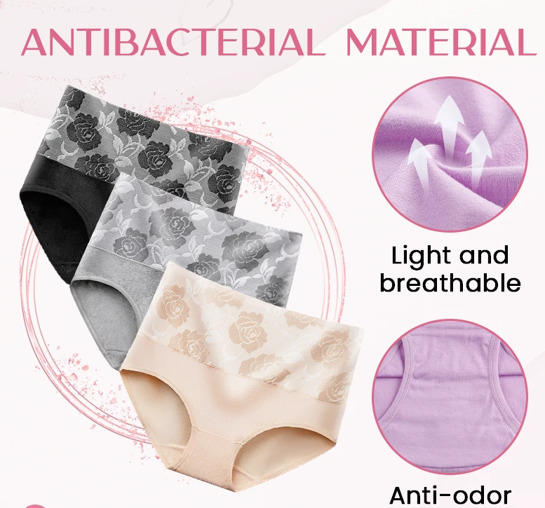 ✨Kaufen 1 bekommen 3🔥Nahtlose Höschen mit hoher Taille und antibakterieller Bauchkontrolle