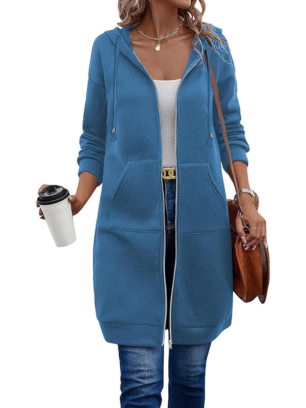 🥳 Diese Woche Sonderpreis €15,99!!🔥Damen Freizeit-Fleece-Hoodies mit Reißverschluss