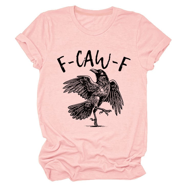 ✨Überraschungspreis: Nur €13,99✨Humorvolles T-Shirt mit Krähen-Grafik – Sagen Sie es mit einem "Caw"!