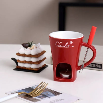 🎄Weihnachtsverkauf 50% Rabatt🍫Handgefertigte Schokoladenschmelztasse🎁Das gemütliche Fondue-Erlebnis