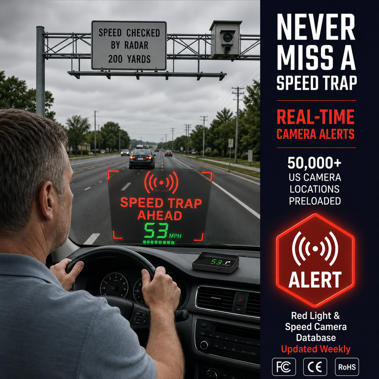 🚗50 % Rabatt!🛰️ Head-Up-Display (HUD) mit digitalem Tachometer und Navigationssystem – behalten Sie die Straße im Blick und vermeiden Sie Bußgelder