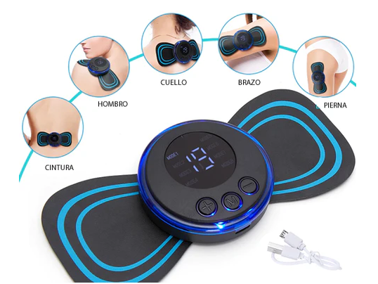 🔥Weihnachtsangebot - Kaufen 1 bekommen 1 gratis🎁Tragbarer Massager mit 8 Modi und LCD-Bildschirm