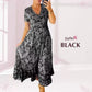 💃Heiss 50% Rabatt🔥Kostenloser Versand - Bequemes V-Ausschnitt Blumenkleid🌷