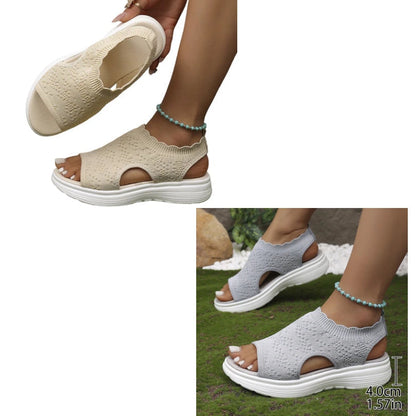 ⏳Hot Sale 70% OFF🎁Women’s Knit Platform Sandals