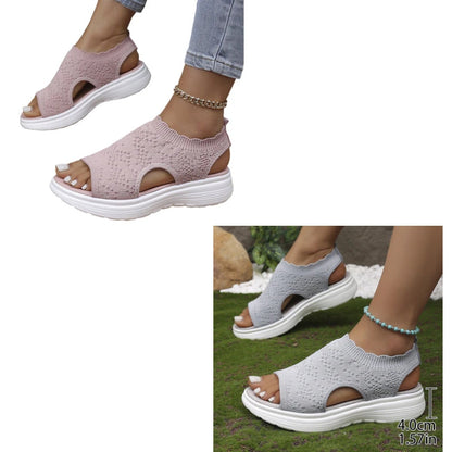 ⏳Hot Sale 70% OFF🎁Women’s Knit Platform Sandals