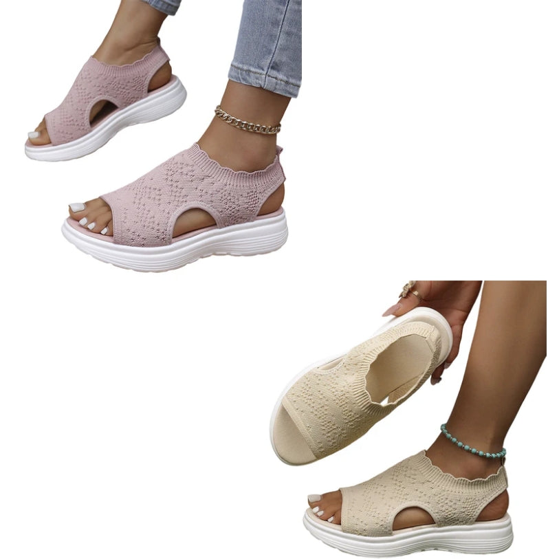 ⏳Hot Sale 70% OFF🎁Women’s Knit Platform Sandals