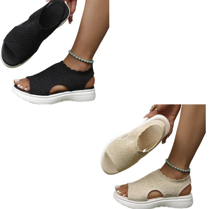 ⏳Hot Sale 70% OFF🎁Women’s Knit Platform Sandals
