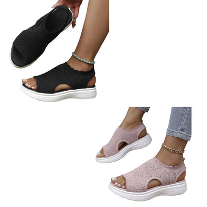 ⏳Hot Sale 70% OFF🎁Women’s Knit Platform Sandals