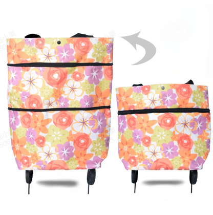 🌸LETZTER TAG ZUM SONDERPREIS!!🌸🛒 Faltbarer Einkaufswagen – Die rollende Einkaufstasche, die Ihren Rücken schont.