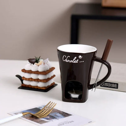 🎄Weihnachtsverkauf 50% Rabatt🍫Handgefertigte Schokoladenschmelztasse🎁Das gemütliche Fondue-Erlebnis